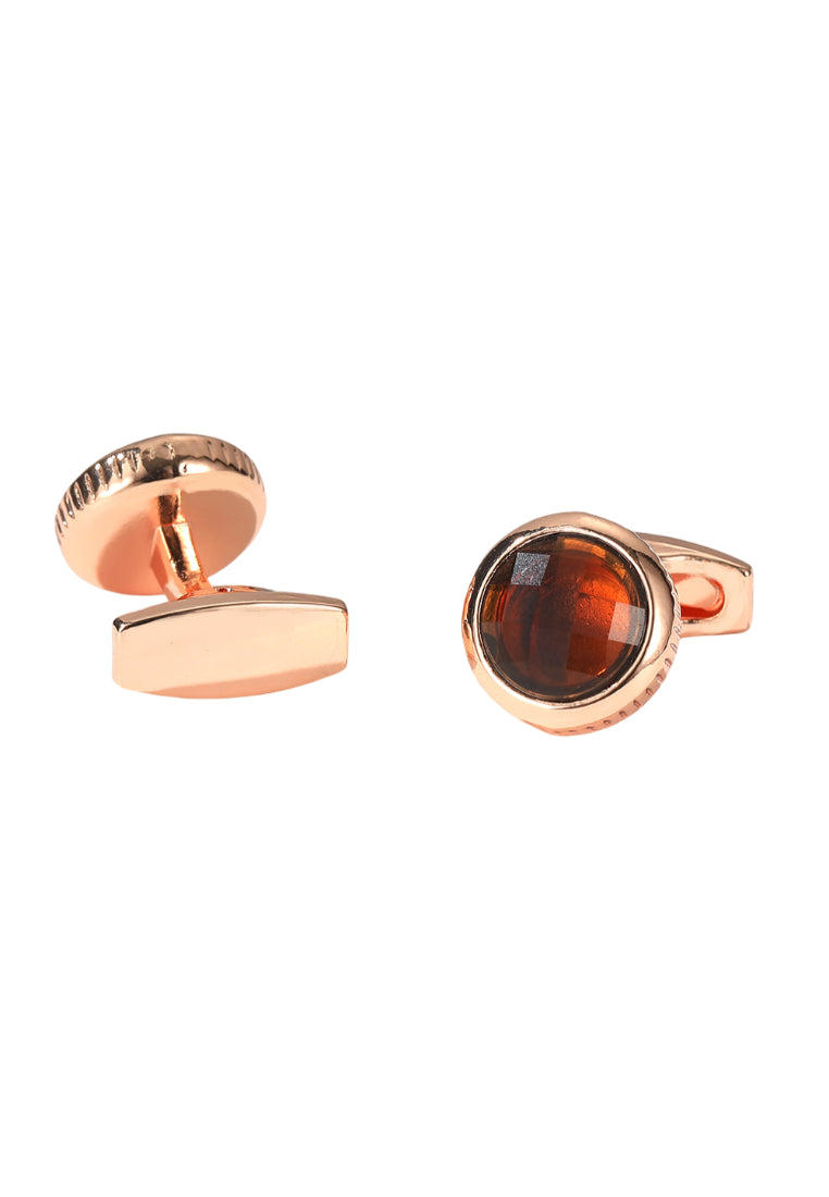 Men's Cufflinks Round Gold Silver Rose Gold Selection Casual Shirt Sleeve Nail