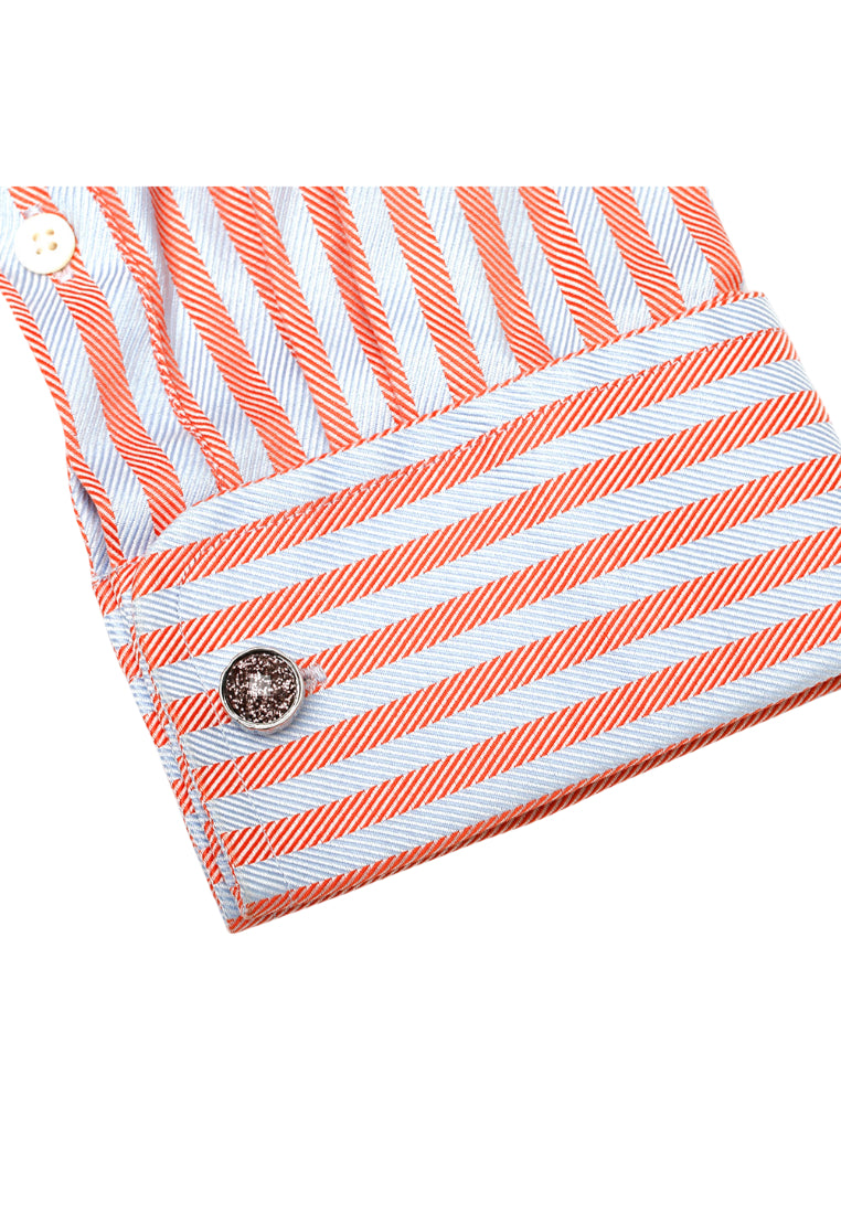 Men's Cufflinks Inlaid Crystal French Simple Round Silver Cuff Nail Button