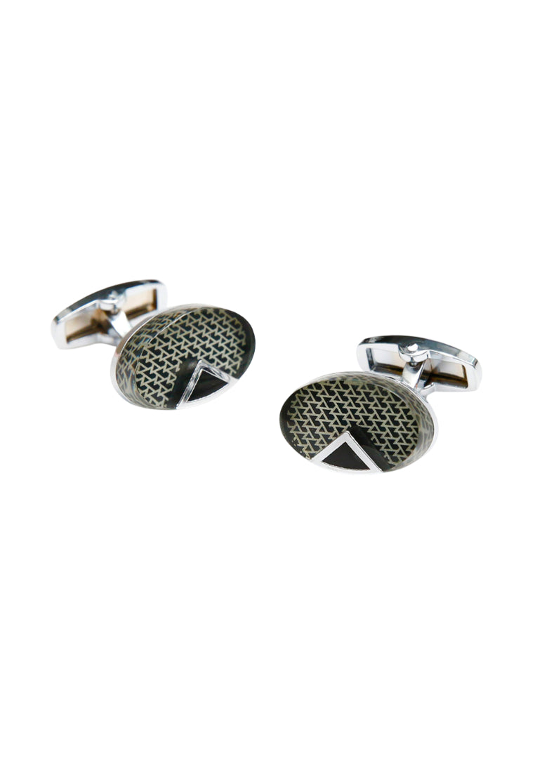 Men's Cufflinks Pattern Oval French European And American Business Shirt Sleeve Nails