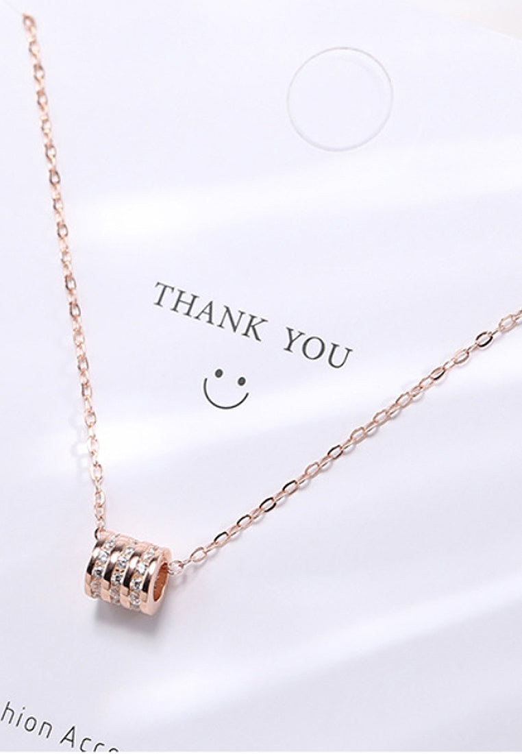 Simple Cylindrical Pendant Necklace