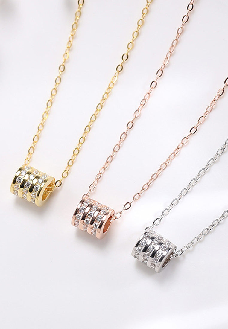 Simple Cylindrical Pendant Necklace