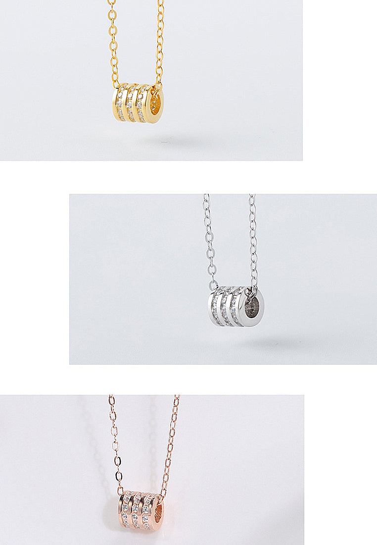 Simple Cylindrical Pendant Necklace