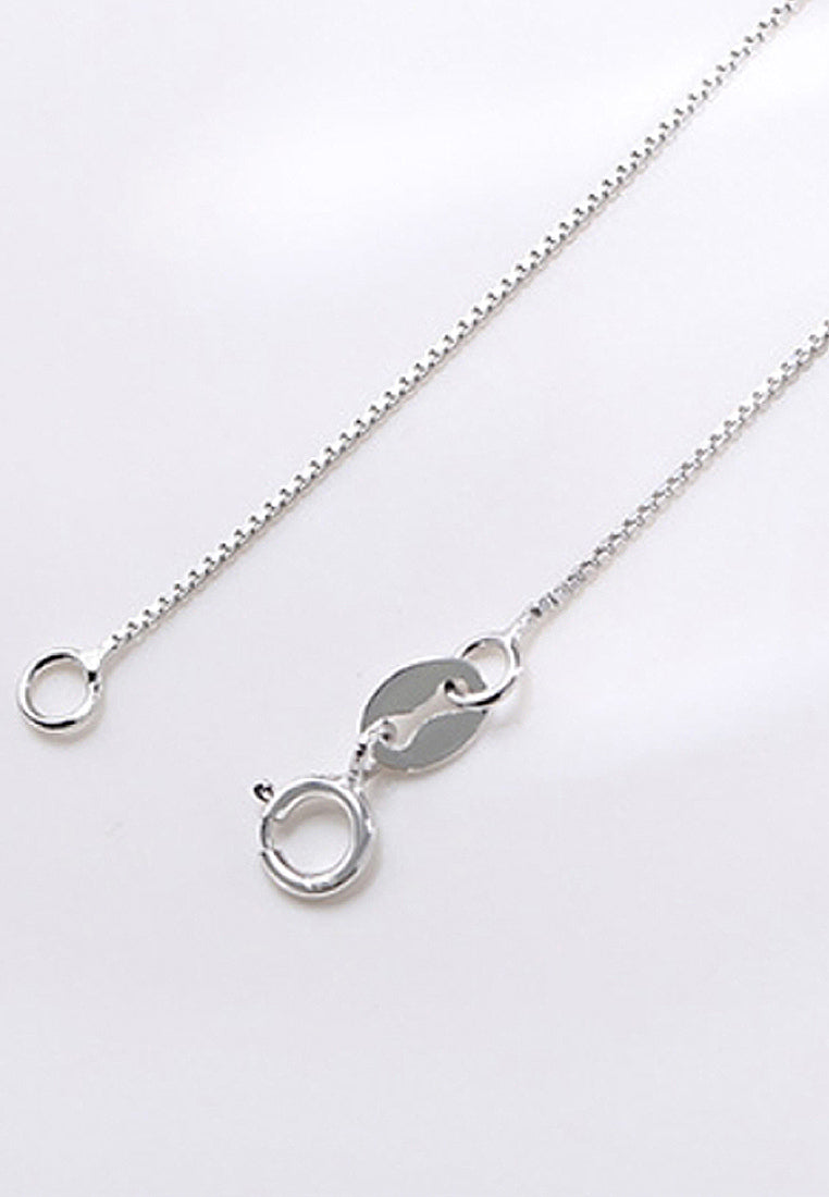 Simple Aurora Square Pendant Necklace