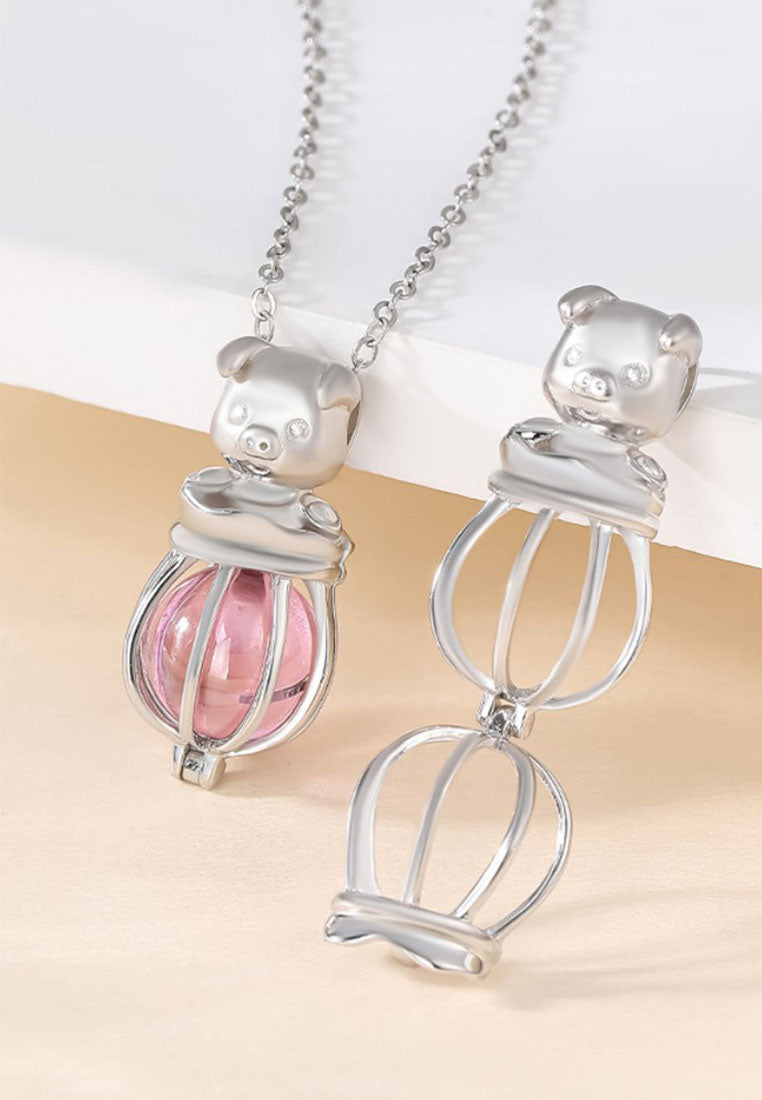 Cute Pig Freshwater Pearl Necklace