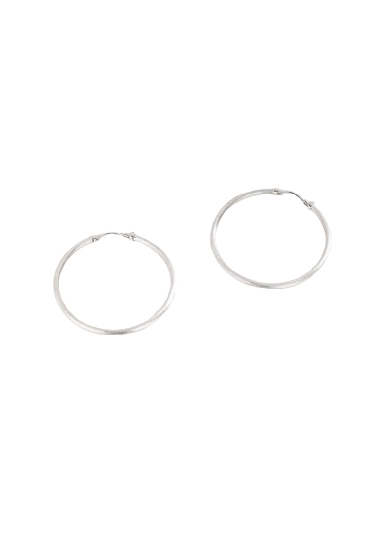 S925 sterling silver earrings for women, design texture matte circle earrings, personality highend earrings