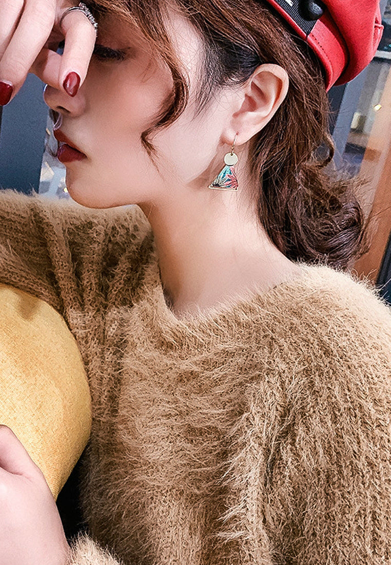 Triangle Asymmetric Hook Earrings