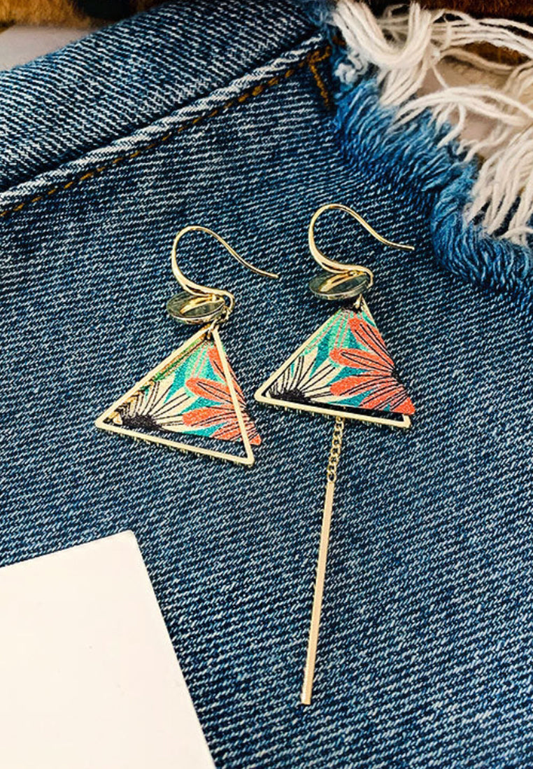 Triangle Asymmetric Hook Earrings