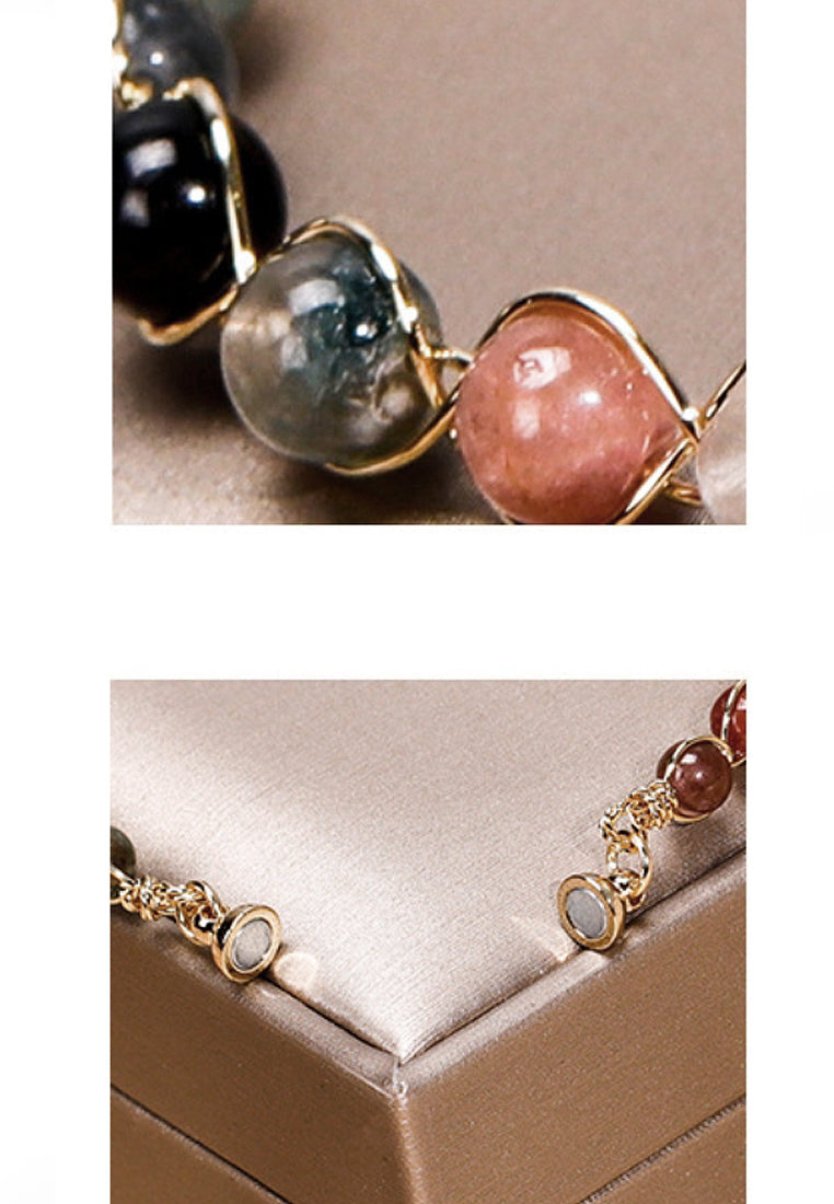 Colorful tourmaline bracelet