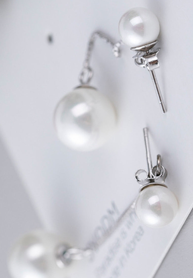 Fashion shell bead earrings