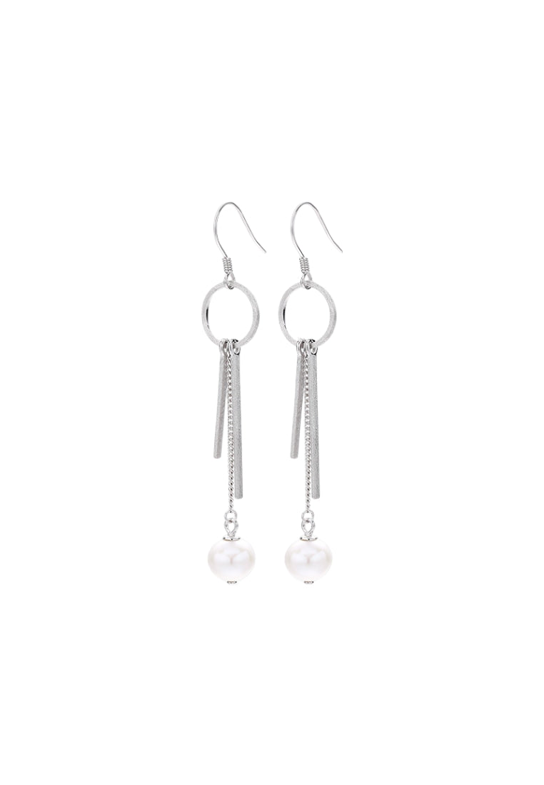 S925 Silver Baroque Earrings for Women with Luxury Geometric Drops and Fashionable Pearl Studs