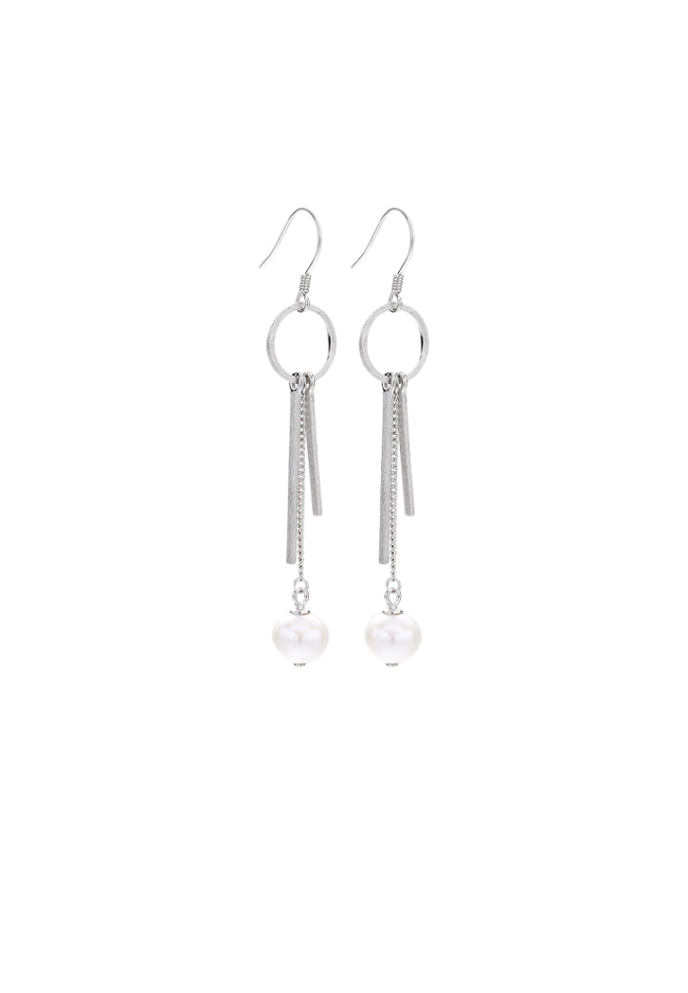 S925 Silver Baroque Earrings for Women with Luxury Geometric Drops and Fashionable Pearl Studs
