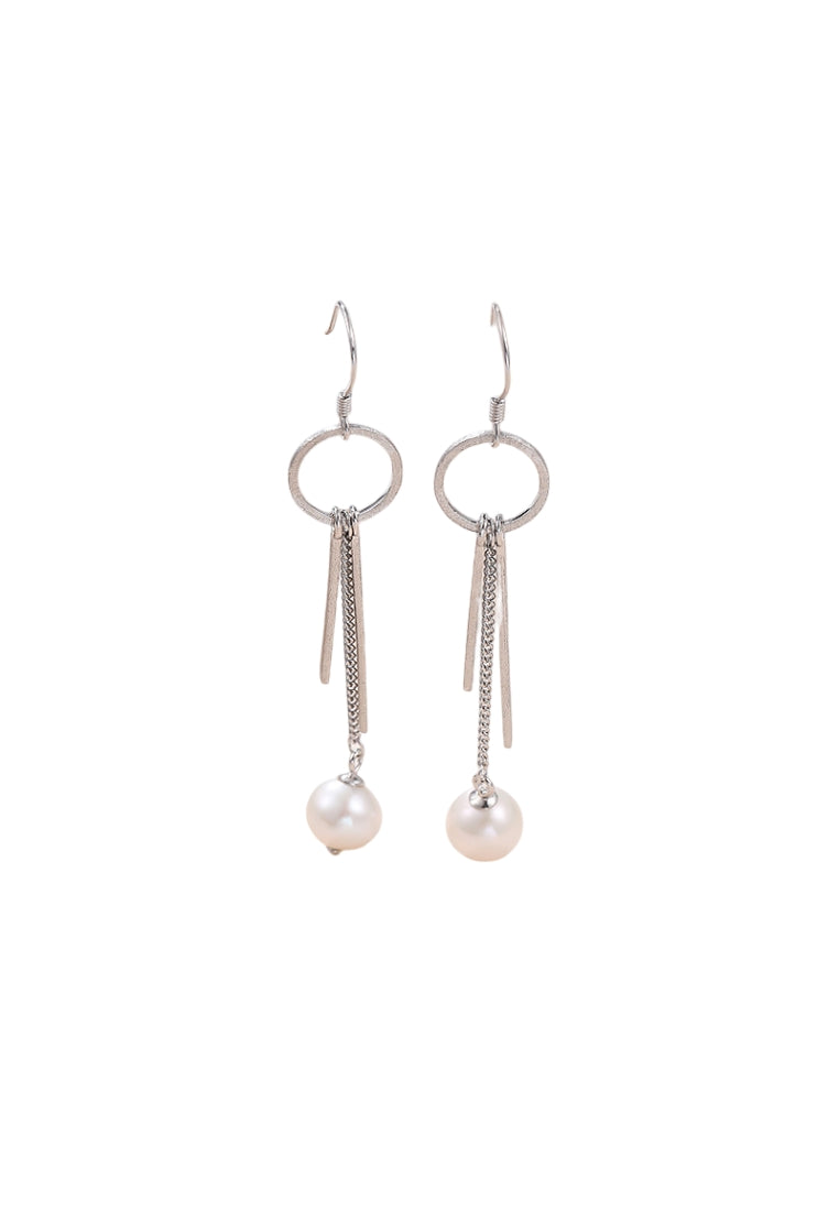S925 Silver Baroque Earrings for Women with Luxury Geometric Drops and Fashionable Pearl Studs