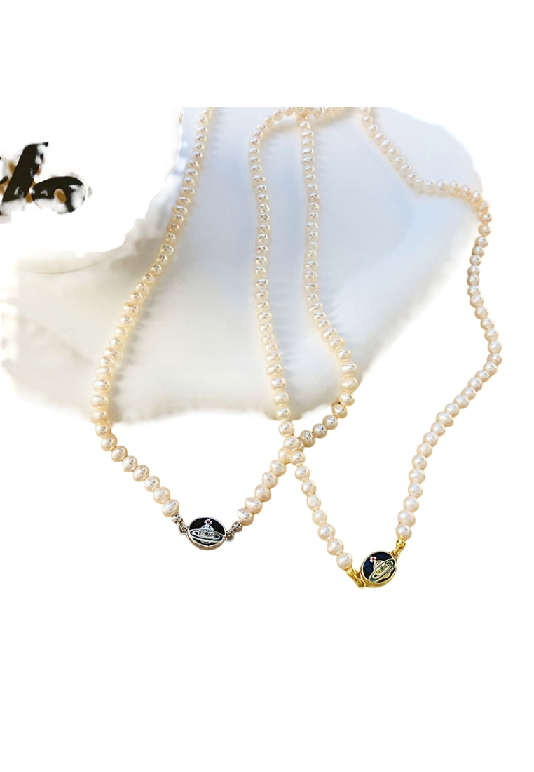 Magnetic Closure Pearl Lockbone Chain