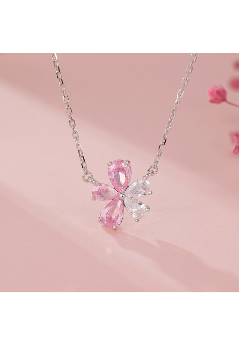 S925 Silver Fresh Style Zircon Necklace