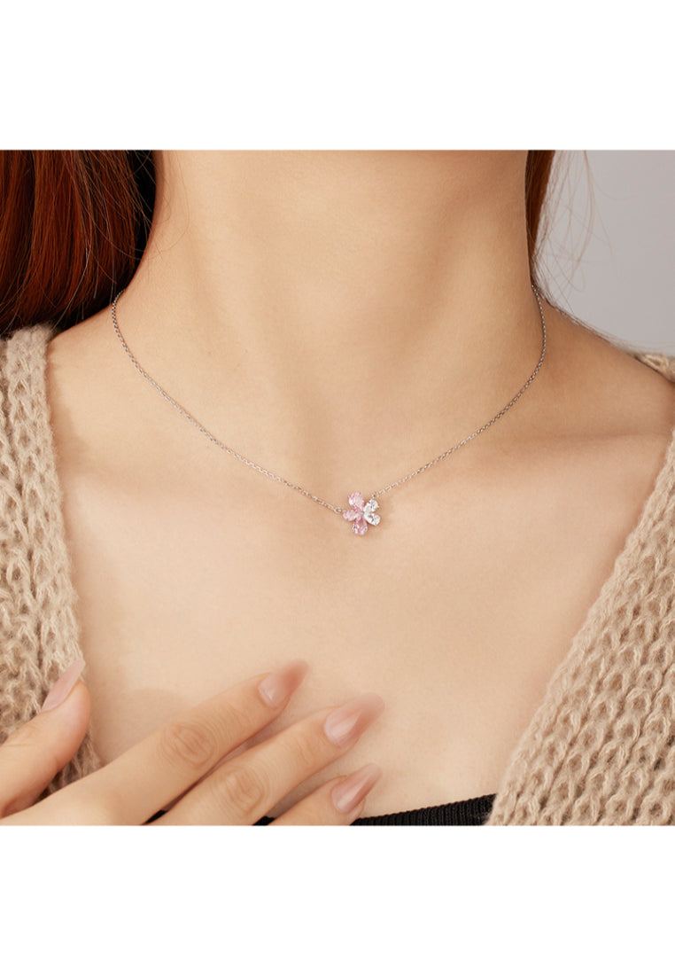 S925 Silver Fresh Style Zircon Necklace