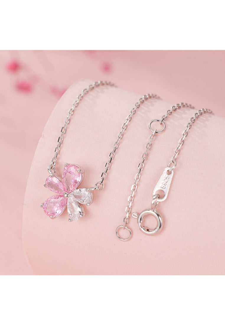 S925 Silver Fresh Style Zircon Necklace