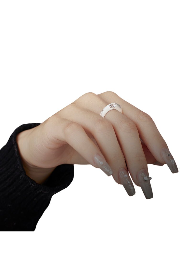 Teardrop Sparkle Adjustable Ring