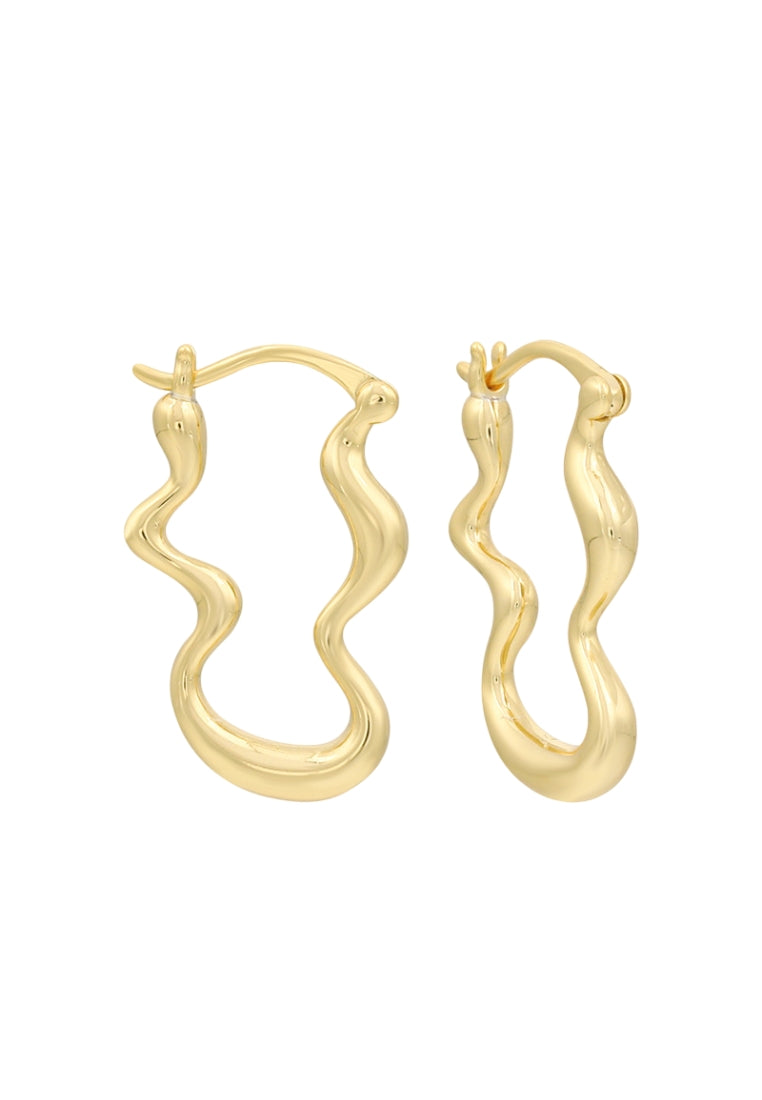 Oval Design Silver Earrings