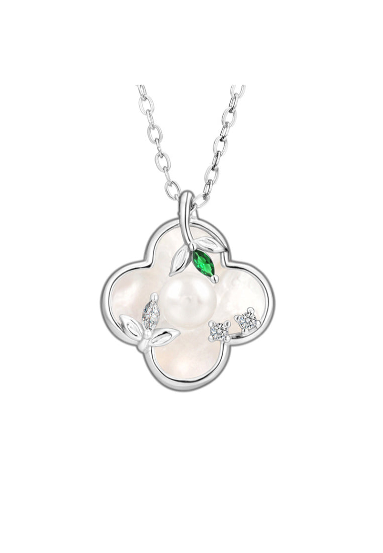 Birthstone Silver Necklace