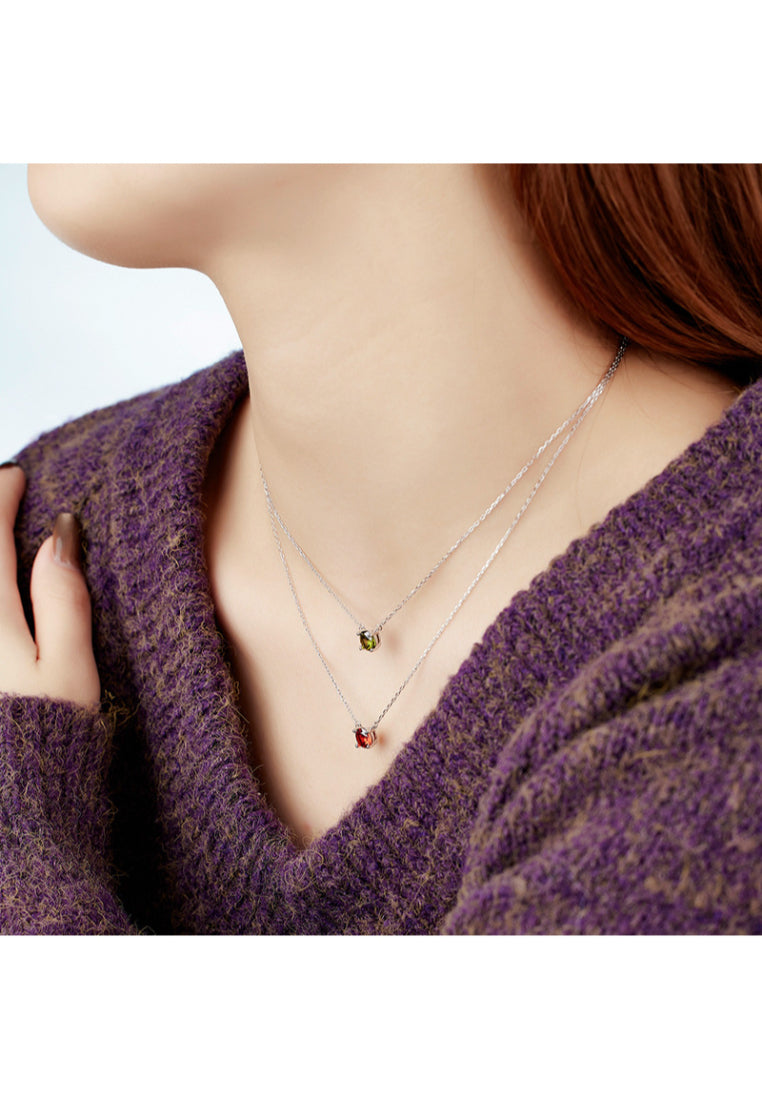 New Arrival Braided Zircon Silver Necklace