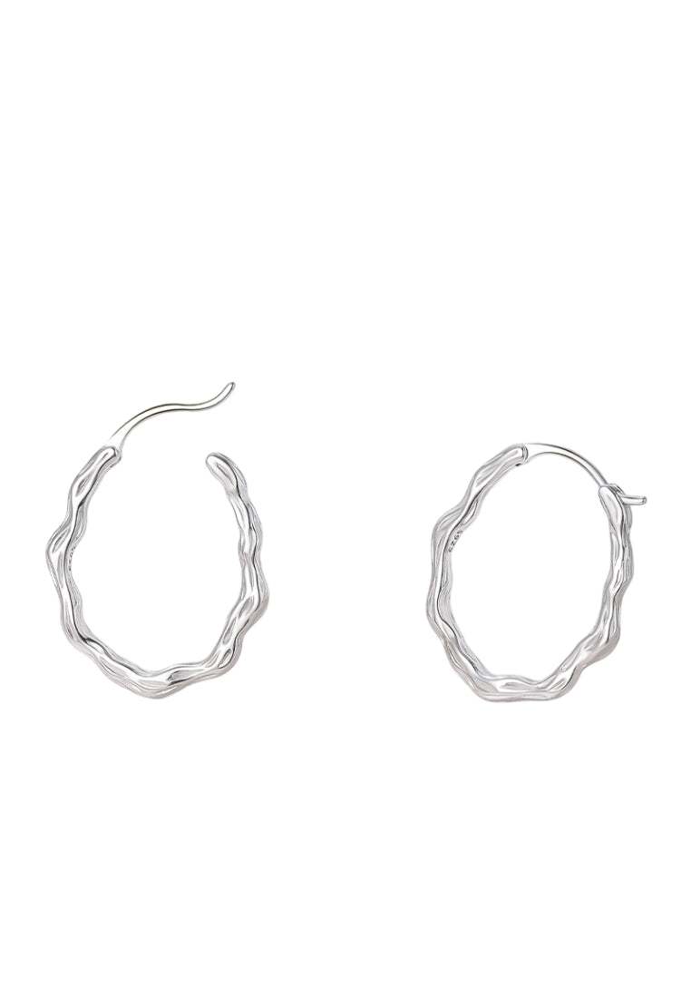 French Style Silver Earrings