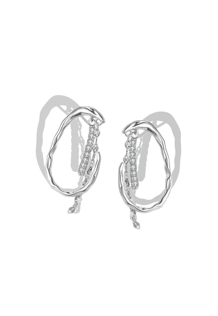 Handcrafted Rose Flower Earrings