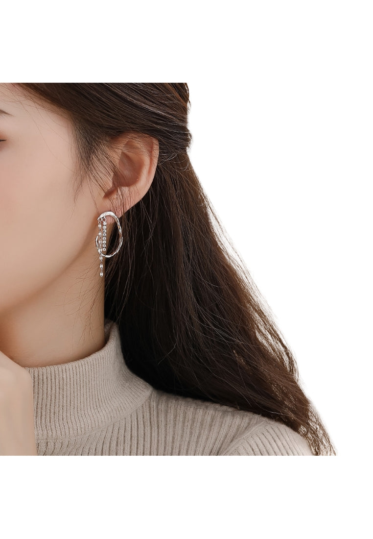 Handcrafted Rose Flower Earrings