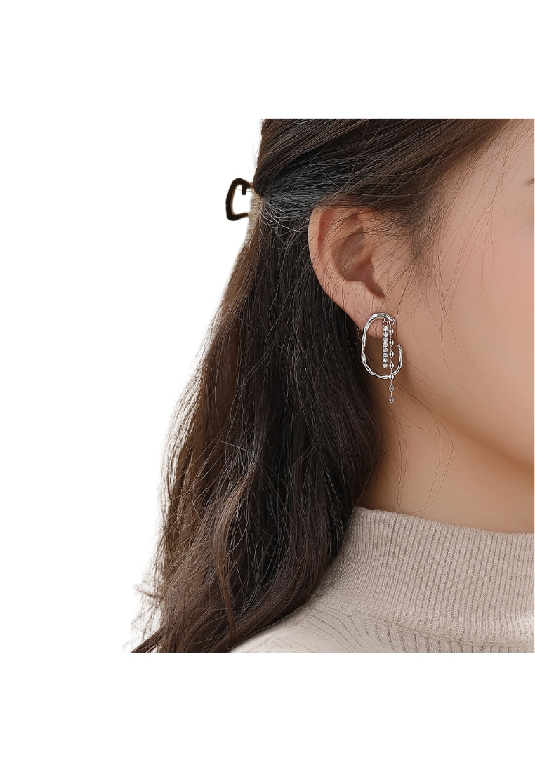 Handcrafted Rose Flower Earrings