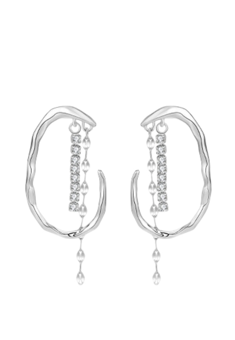 Handcrafted Rose Flower Earrings